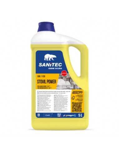 Detergente lavastoviglie liquido alcalino concentrato Stovil Power Sanitec 5 L / 6 Kg - 1120