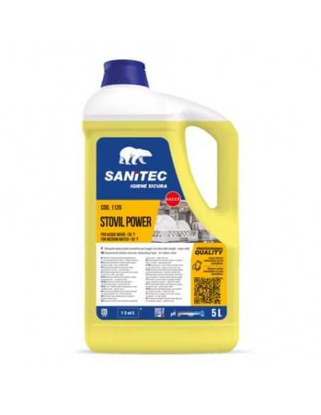 Detergente lavastoviglie liquido alcalino concentrato Stovil Power Sanitec 5 L / 6 Kg - 1120