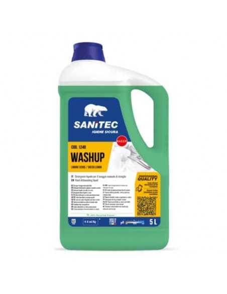 Detergente liquido al profumo di limone verde Washup Sanitec 5 L / 5