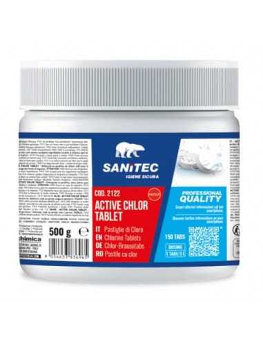 Detergente in pastiglie al cloro attivo Active Chlor Tablet Sanitec 500 g 2122