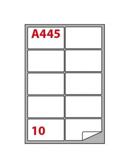 Etichette bianche Copiatabu A445 laser/inkjet - 10 et./foglio - conf. 100 fogli Markin 99