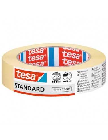 Nastro per mascheratura in carta standard ECO beige Tesa 25 mm x 50 m 05086-00000-02