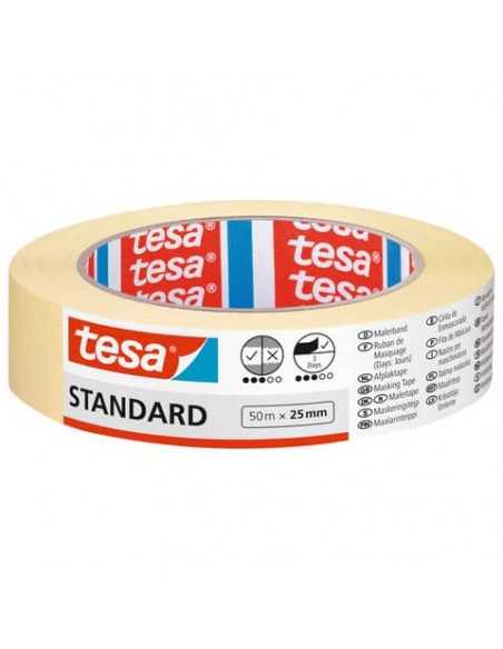 Nastro per mascheratura in carta standard ECO beige Tesa 25 mm x 50 m 05086-00000-02