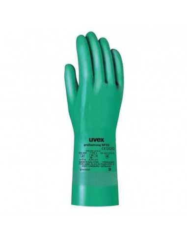 Guanti protettivi PROFASTRONG NF33 - rischi chimici Uvex verde TG. 7 - 6012201