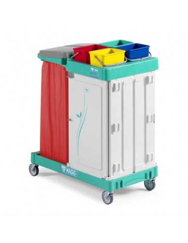 Carrello multiuso a 2 reparti Magic Line - 92x55x110 cm TTS 300 safety ML300S0A0A00