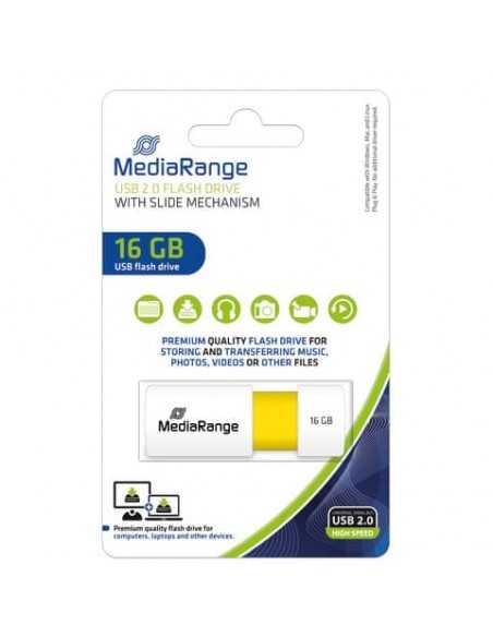 Chiavetta USB 2.0 - 16 Gb Media Range giallo MR972