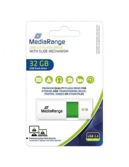 Chiavetta USB 2.0 - 32 Gb Media Range verde MR973