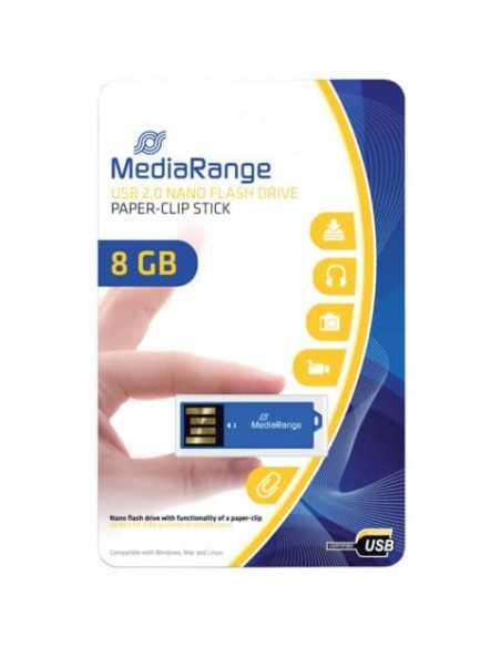 Chiavetta USB 2.0 nano - 8 Gb Media Range blu MR975