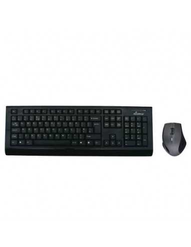 Set tastiera e mouse wireless QUERTY Media Range nero MROS104-UK    