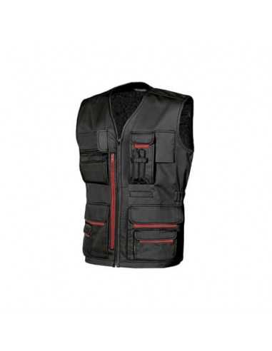 Gilet da lavoro con tasche multifunzionali Fun Black Carbon U-Power taglia M - HY018BC-M