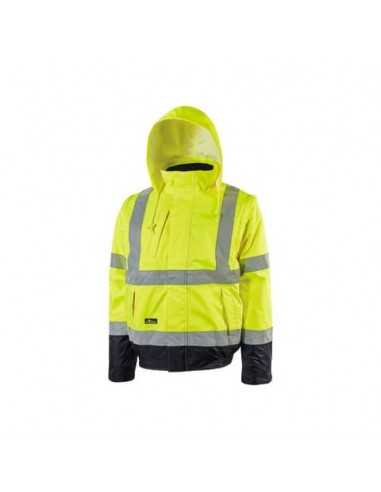 Giubbotto bomber alta visibilità Crafty Yellow Fluo U-Power taglia L HL158YF-L