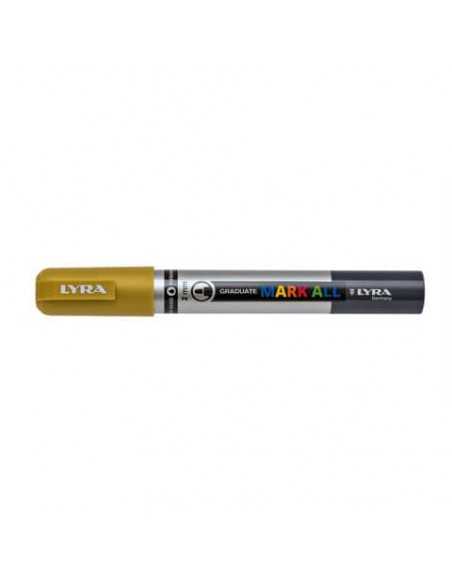 Marcatore a tempera Graduate Mark All punta tonda 2 mm Lyra oro L6820250