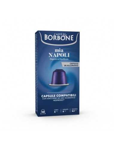 Capsule compatibili Respresso alluminio 100 pz Caffe Borbone qualità Mia Napoli REBMIANAPOLI10X10N