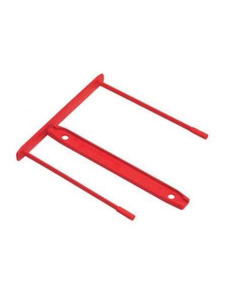 Fastener con clip di chiusura passo 80 mm Fellowes rosso conf. 100 pezzi 0089602