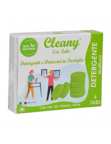 Detergente multiuso igienizzante in pastiglie CLEANY Eco tabs pino - conf. 6 pz - CLT100