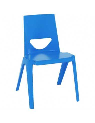 Sedia per banco in PPL riciclato 41x41x43 cm Motris blu cielo EN-ONE5SK