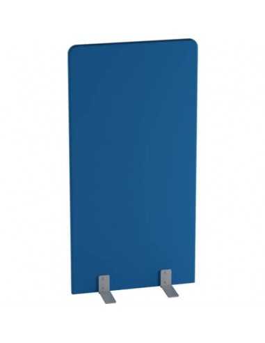 Pannello acustico con rivestimento in similpelle ignifuga 80x160 cm Motris blu PANAC80160C28