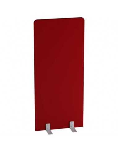 Pannello acustico con rivestimento in similpelle ignifuga 80x180 cm Motris rosso - PANAC80180C26