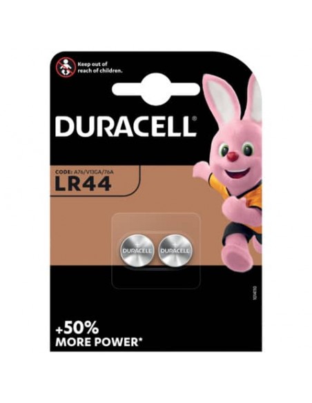 Batterie alcaline Duracell Electronics blister da 2 pile - LR44 - 1