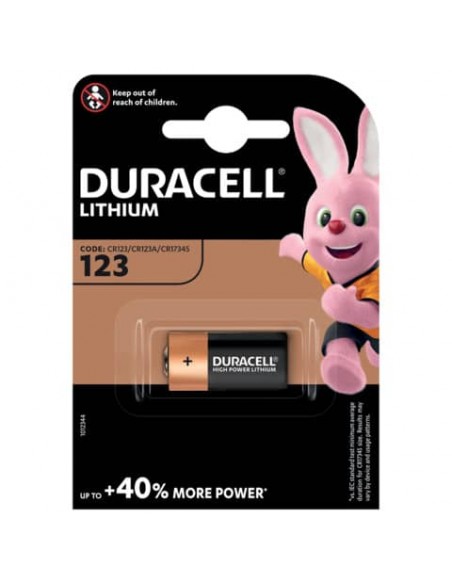 Batteria Duracell Litio 123 Ultra M3 Foto blister da 1 pila DU28