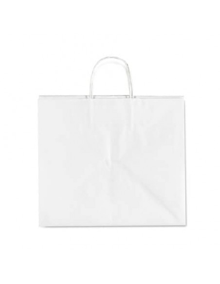 Borsa portapizza stampa generica 33x37x31 cm conf. 200 pz Rex-Sadoch kraft bianco - PIZZAPACKBIA