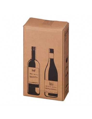 Scatole per bottiglie Wine Pack conf. 10 pz Bong due bottiglie 222103010