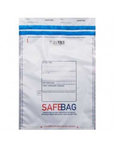 Sacchetti di sicurezza bianco conf. 1.000 pz formato interno - 144x240+40 mm Safe Bag K70 - 68281