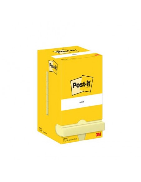 Foglietti riposizionabili Giallo Canary Post-it® 76x76 mm - 12 blocchetti da 100 ff - 7100290160