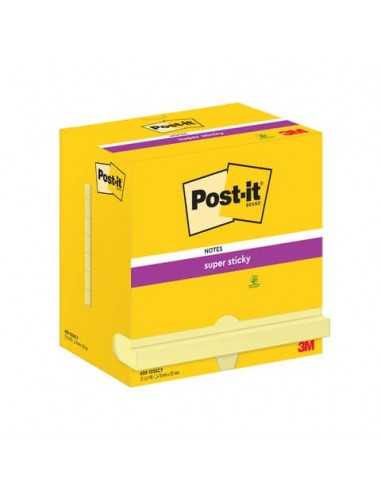 Foglietti riposizionabili Super Sticky Notes Post-it® Giallo Canary 76x127 mm - 12 blocchetti da 90 ff - 7100290175