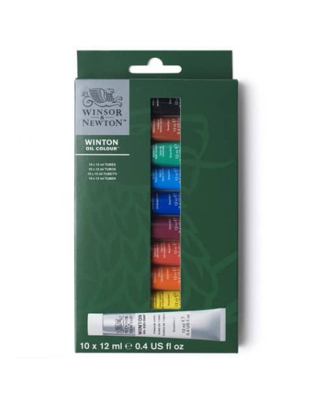 Set tubetti colore ad olio per principianti Winsor&Newton colori assortiti - conf. 10 pezzi - 1490701