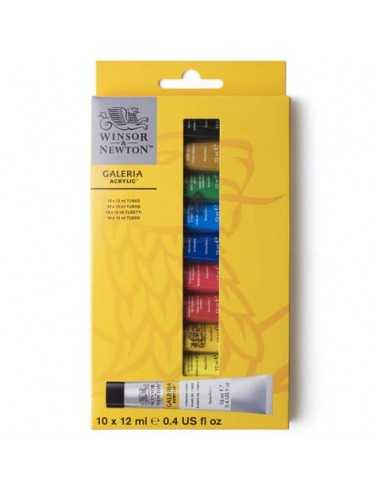 Set tubetti colore acrilico Galeria 12 ml Winsor&Newton colori assortiti - conf. 10 pezzi - 2190605