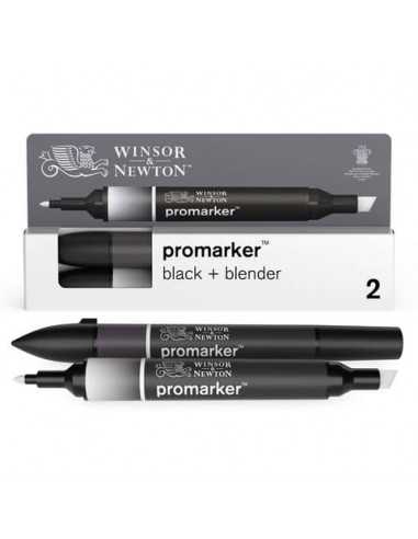 Set pennarello Promarker nero + pennarello blender Winsor&Newton 0290148