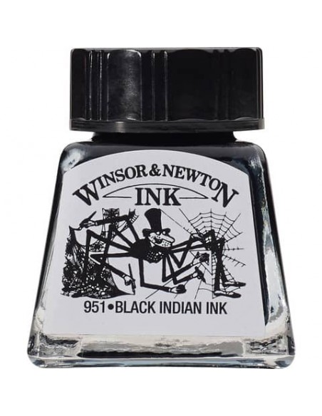 Inchiostro da disegno Winsor&Newton nero - 14 ml - 1005030