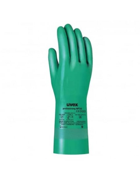 Guanti protettivi PROFASTRONG NF33 - rischi chimici - verde Uvex TG. 9 6012203