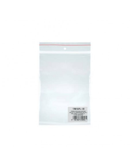 Buste con chiusura a pressione trasparenti in LDPE Donau 8x12 cm conf. da 100 pz - 1789100PL-00