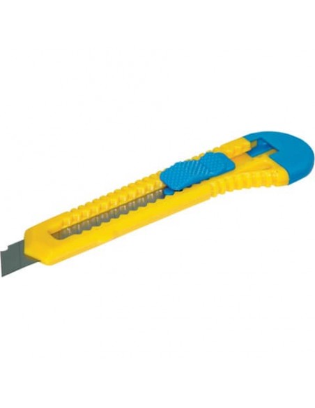 Cutter a lama trapezioidale a scatto Donau 18 mm blu/giallo - 7946001-99