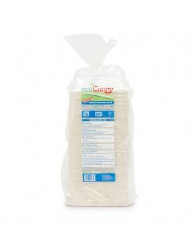 Vaschetta bio-compostabile ecoCanny Take Away bianco 2/3 porzioni conf. 100 pz - ECO‐T23CA