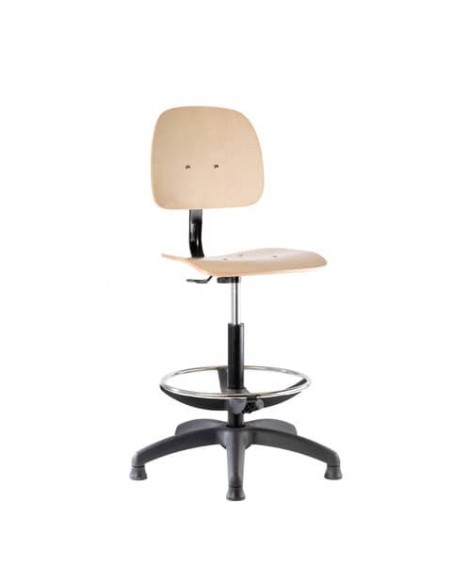 Scopri Sgabello alto Simple -/ H 74 cm, Legno naturale di Pols Potten, Made  In Design Italia