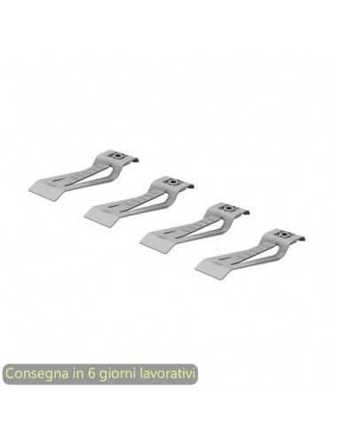 Clip di supporto per cavi Bridge in set da 4 Artexport grigio alluminio 3-CCAA0004-ED