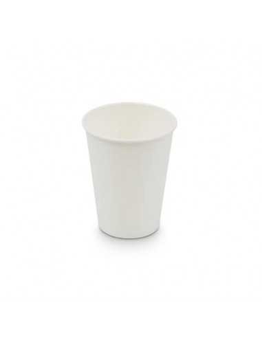 Bicchieri compostabili in cartoncino a dispersione acquosa bianco ecoCanny 360 ml - conf. 50 pezzi - ECO-CUP360W