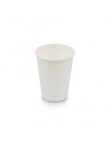 Bicchieri compostabili in cartoncino a dispersione acquosa bianco ecoCanny 360 ml - conf. 50 pezzi - ECO-CUP360W