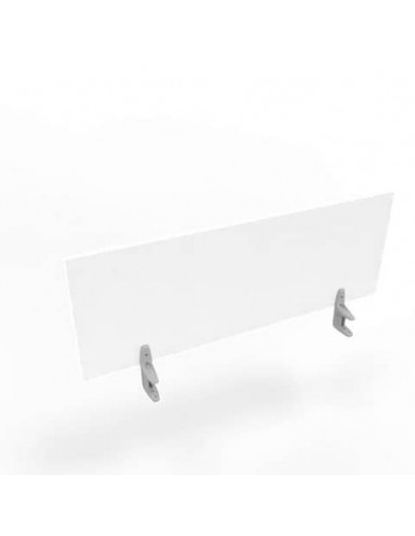 Pannello divisorio in melaminico bianco per scrivanie singole 120xH.42 cm linea Practika Quadrifoglio - CODI120-BA