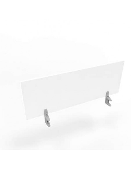 Pannello divisorio in melaminico bianco per scrivanie singole 120xH.42 cm linea Practika Quadrifoglio - CODI120-BA