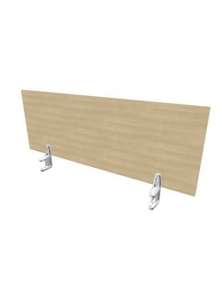 Pannello divisorio in melaminico rovere per scrivanie singole 120xH.42 cm linea Practika Quadrifoglio - CODI120-RK