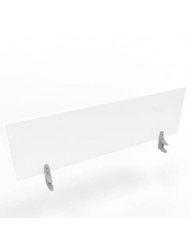 Pannello divisorio in melaminico bianco per scrivanie singole 140xH.42 cm linea Practika Quadrifoglio - CODI140-BA