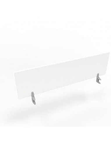 Pannello divisorio in melaminico bianco per scrivanie singole 160xH.42 cm linea Practika Quadrifoglio - CODI160-BA