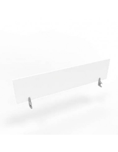 Pannello divisorio in melaminico bianco per scrivanie singole 180xH.42 cm linea Practika Quadrifoglio - CODI180-BA