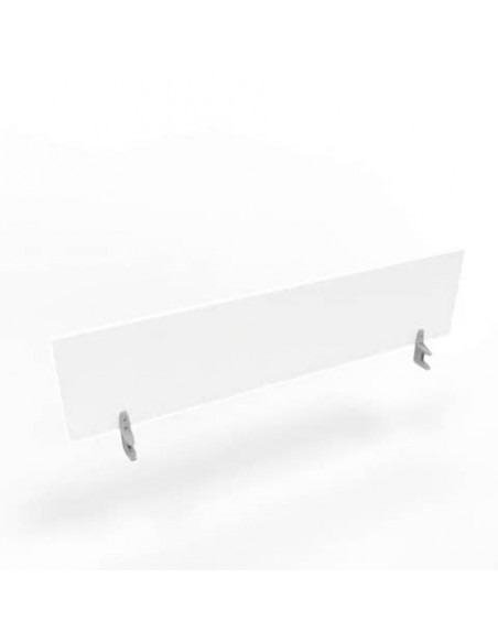 Pannello divisorio in melaminico bianco per scrivanie singole 180xH.42 cm linea Practika Quadrifoglio - CODI180-BA