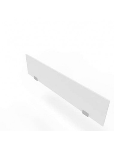 Pannello divisorio in melaminico bianco per bench 140xH.35 cm linea Practika Quadrifoglio - CODB140-BA