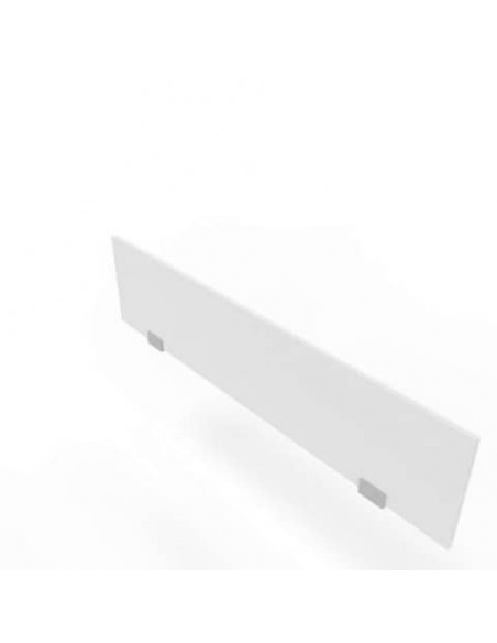 Pannello divisorio in melaminico bianco per bench 140xH.35 cm linea Practika Quadrifoglio - CODB140-BA